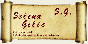 Selena Gilić vizit kartica